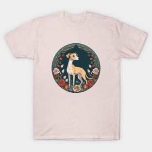 Italian Greyhound Floral Frame T-Shirt